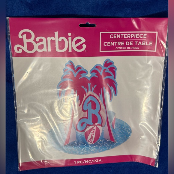 Barbie Set of Beach Party Supplies Pink Blue Party City NWT - Picture 9 of 15